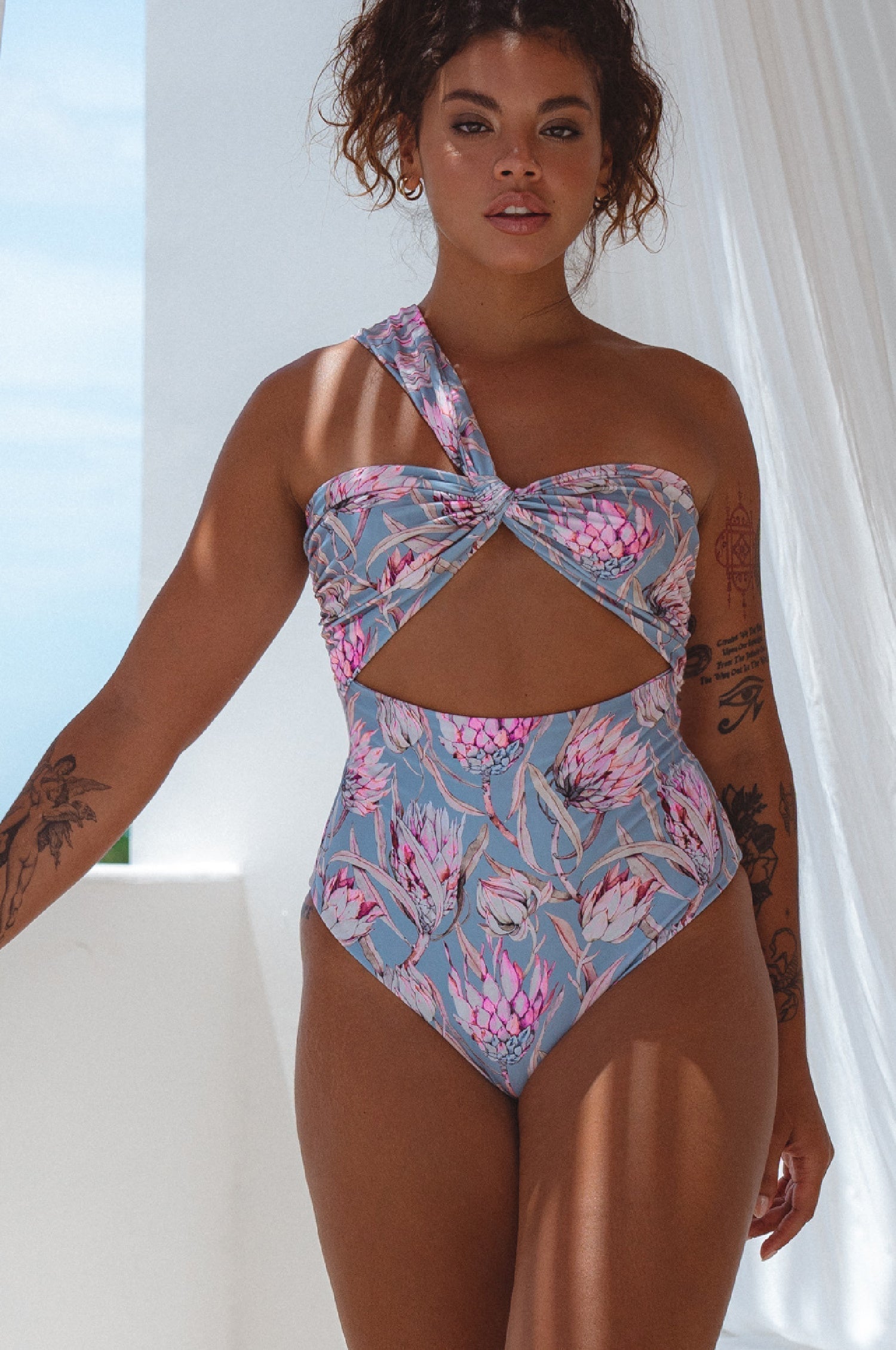 Ibiza One Piece Ruched Swimsuit-8